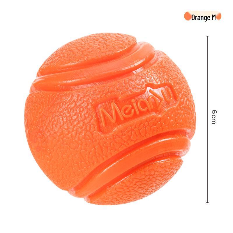Meianju Dog Chew Ball: Durable Rubber Toy for Fetching and Biting