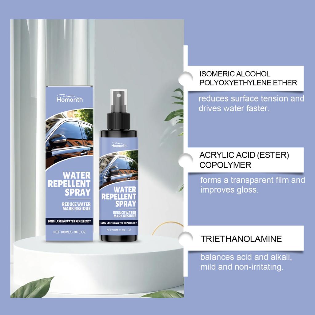 Car Glass Waterproofing Agent Car Window Anti Fog Spray Effective Clear Vision Safe Driving Glass Polishe Rainproof Anti-Fog Set