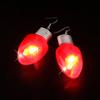 Santa Claus Xmas Dangle Ear Clips Electric Luminous Christmas Pendant LED Drop Earrings  Girls