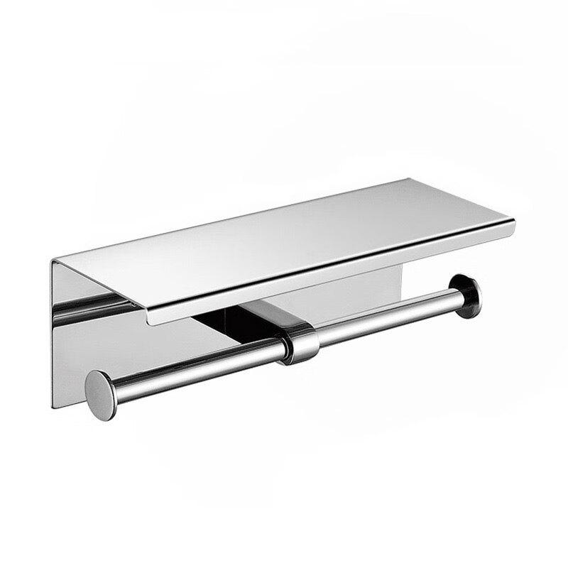 Juyuan Stainless Steel Toilet Paper Holder with Phone Shelf