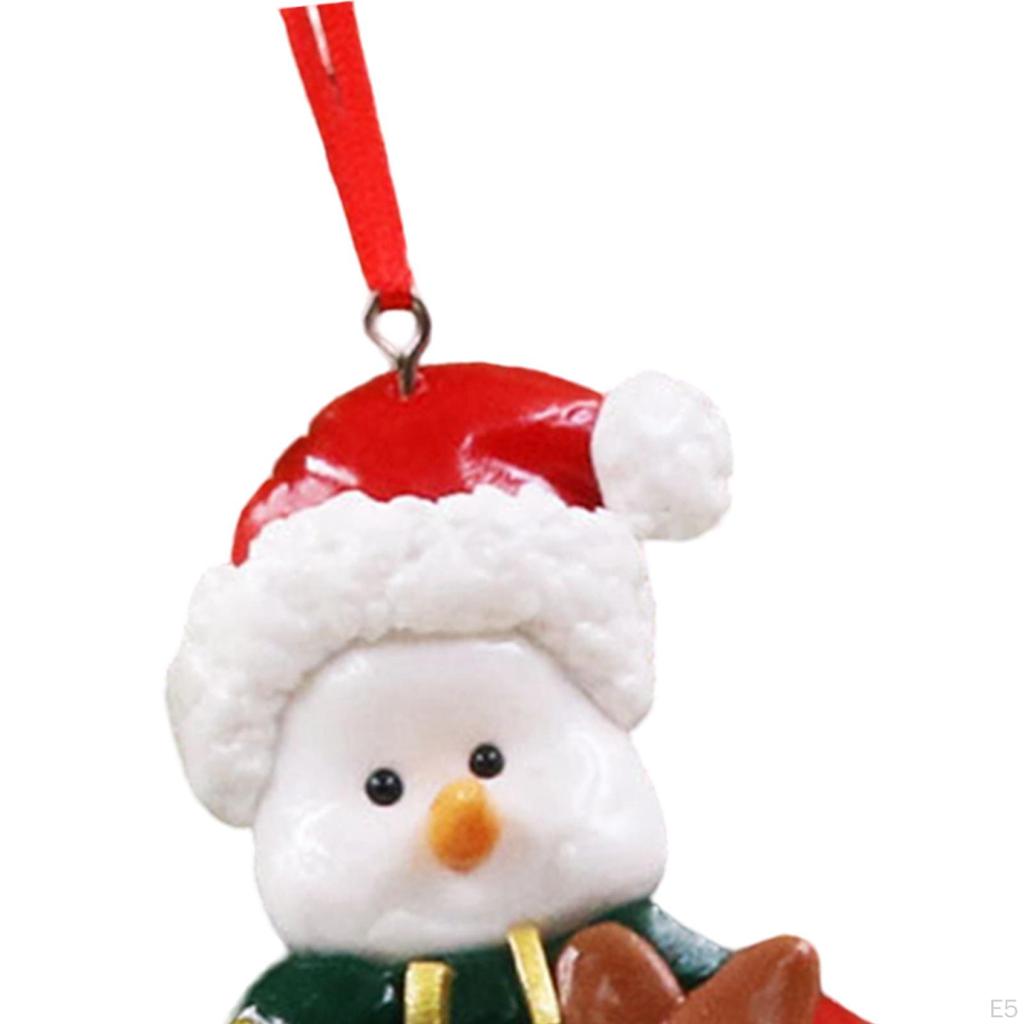 Decoración Navideña Colgante Adorno Decorativo Suministros para Fiesta Adorno de Arcilla Blanda para Dormitorio