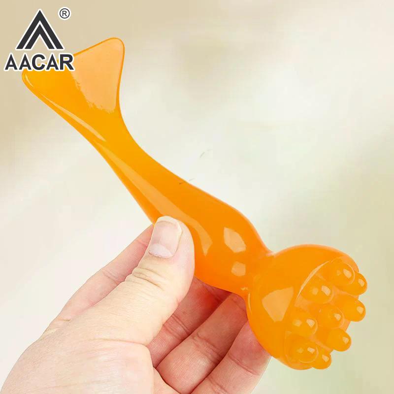 1pcs Resin Double-headed Face Massage Tools Gua Sha Face Skin Care Massager Sticks Lotus Seedpod Shape Facial Lifting Care Tool