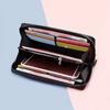Men's Large Capacity Long Zipper Wallet Wristlet Clutch and Phone Bag