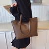 Large-capacity bag to work, new casual class, shoulder texture, fashionable and versatile commuter tote bag, autumn