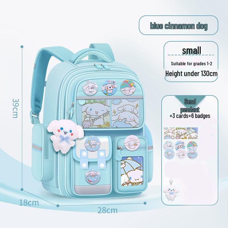 Kuromi Kids' School Backpack: Large Capacity, Spine Protection, Ages 6-12, Grades 1-6