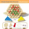 Triangle Chess Wooden Board Game: Family & Educational Parent-Child Interaction Toy.