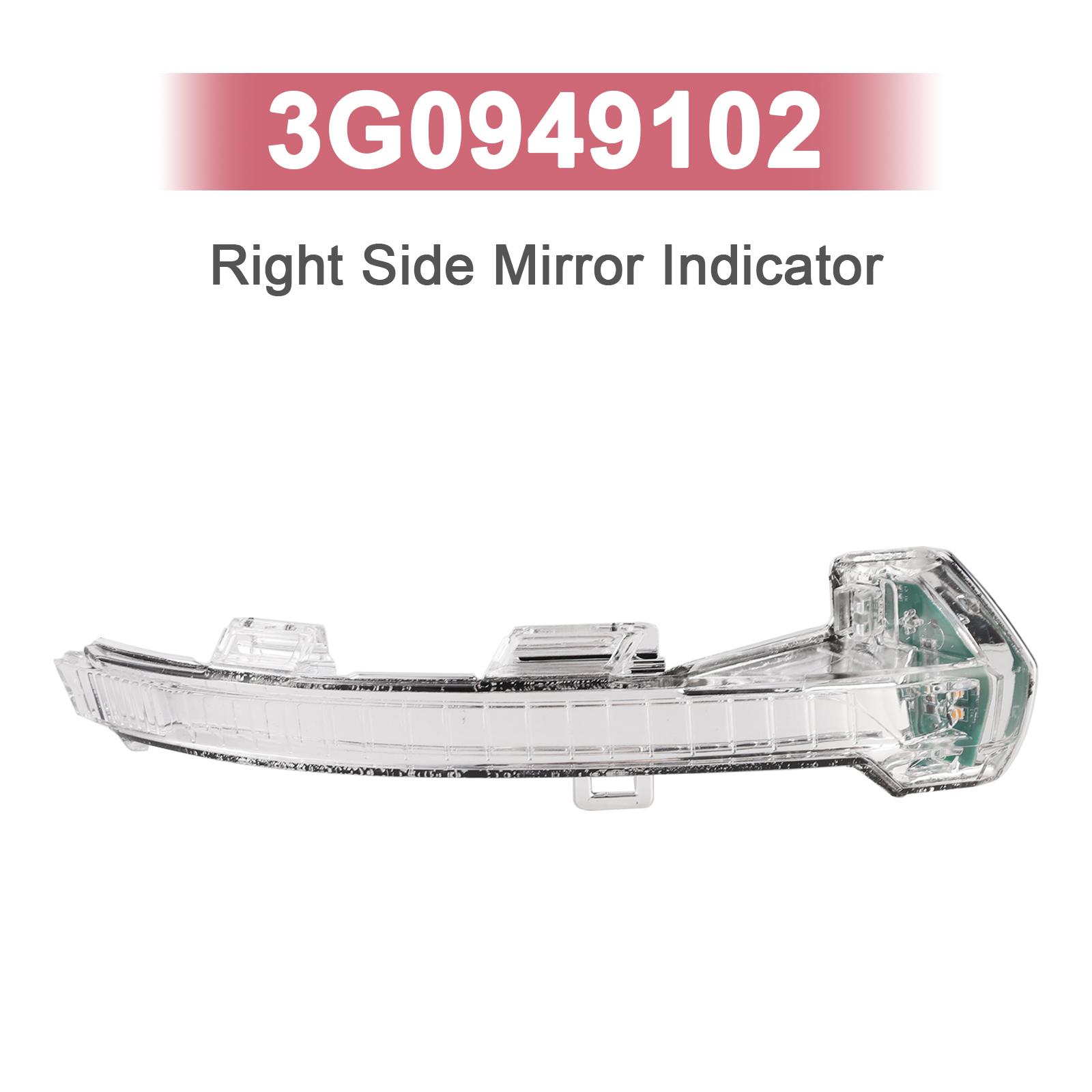

Right Side Mirror Indicator Light Lamp for VW Passat B8 2015-2020 3G0949102