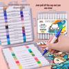 Dual-Color Acrylic Marker Pens - 24 Dual-Tip Soft-Tip Colors for DIY Shoes, Clothes & Graffiti