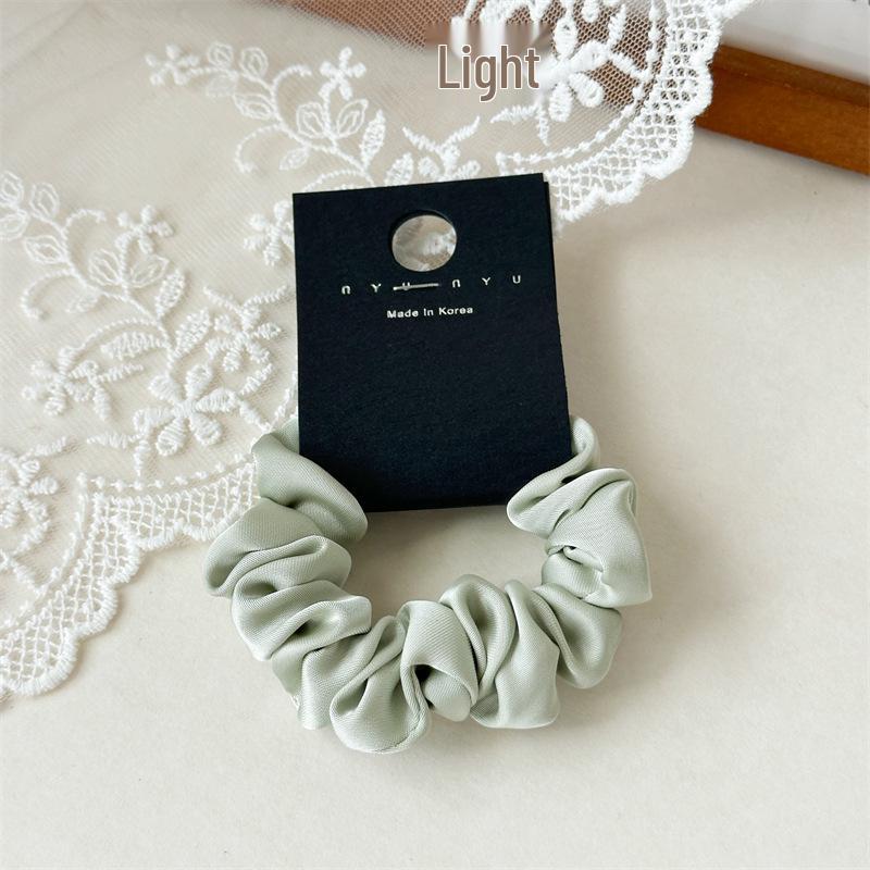 Wszechstronna satynowa gumka do włosów w stylu francuskim: Damska gumka do wysokiego kucyka, styl koreański