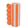 Hestia Oransje Stripet Vase