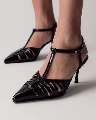 High Heel Sandals Aiformaria 4546406 36 Black Patent Leather