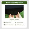 2Pcs Round Spandex Tablecloth Cocktail Table Cover Stretch Washable Picnic Table Cover for Camping,Dining,Indoor and Outdoor