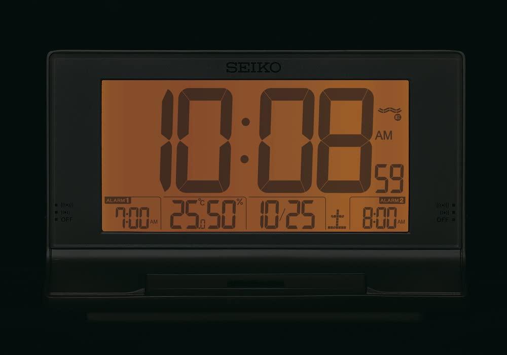 Seiko Clock Alarm Table Radio Silver 102 X 175 X 81 SQ322S Clock, Clock, Digital, Controlled, Metallic, Mm,