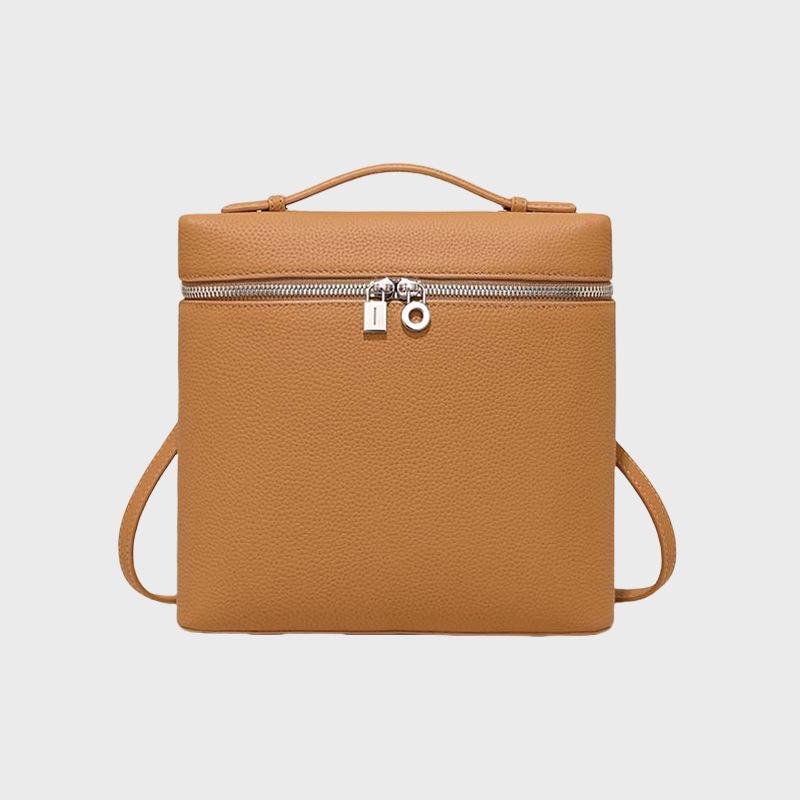 LP Damen Fashion Rucksack: Großes Fassungsvermögen, echtes Leder, hochwertige Schultasche, Damentasche und große Lunchbox-Tasche.