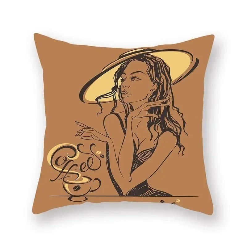 Retro Religiöses Ethnisch Gemustertes Druckserien Kissenbezug Böhmische Heimdeko Schlafzimmer Wohnzimmer Sofa Kissenbezug