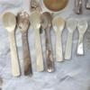 Kitchen Tool 9-13CM Natural Shell Ice Spoon Cream Coffee Caviar Spoon Mother of Pearl Seashells Stirring Spoons Teaspoon Crafts