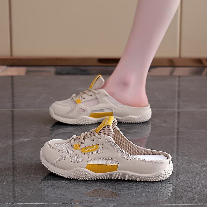 

Mesh outer slippers women s 2025 summer new Korean ins breathable little white shoes women s casual board shoes women s 1515 35