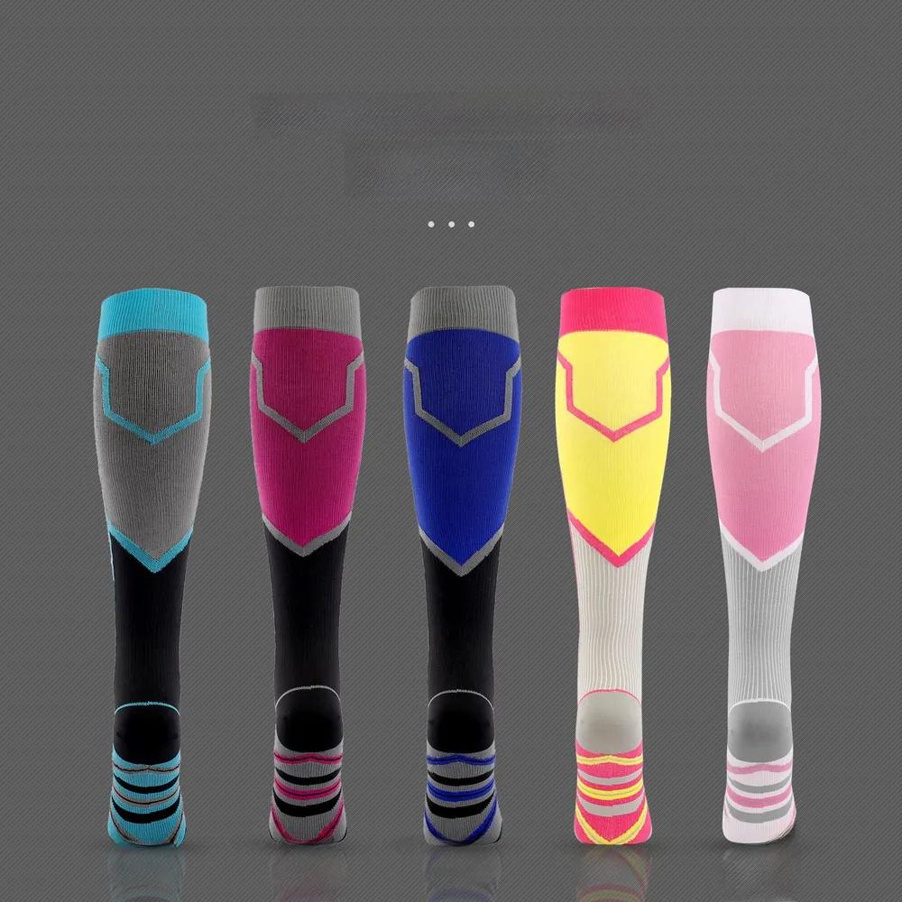 Chaussettes de Compression Mollet Chaussettes de Sport Mollet Course Cyclisme Chaussettes de Compression Tube Long