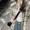 Women's 2025 Plaid Polo Sleeve Sunscreen Shirt