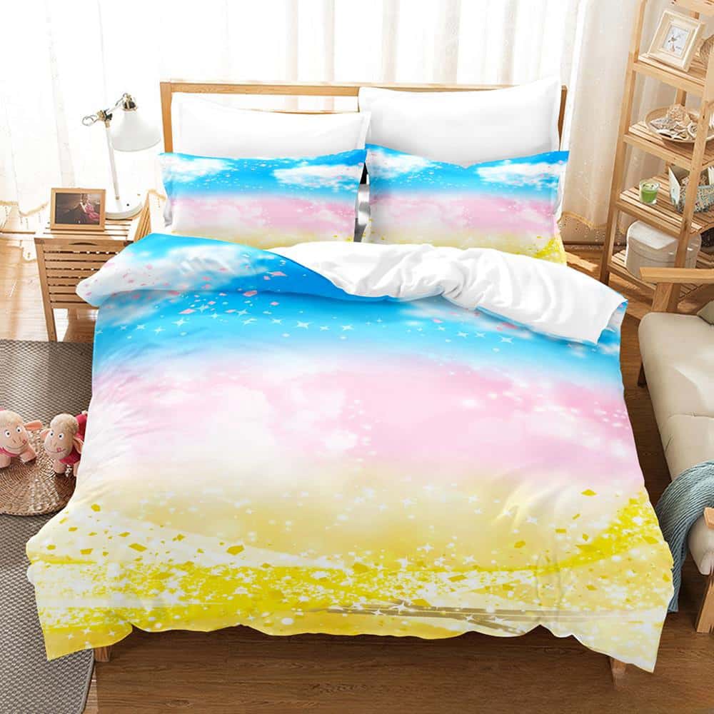 3D Kawaii Anime Hirogaru Sky! Pretty Cure Bedding Set Single Twin Full Queen King Size Bed Set Adult Kid Bedroom Duvetcover Sets