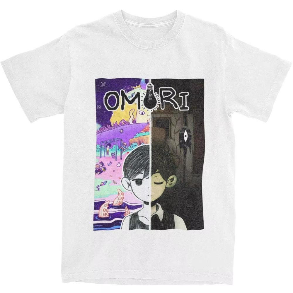 Heißes Anime-Spiel Omori T-Shirt Y2K Retro T-Shirt Rundhals Harajuku T-Shirt Großhandel Bequemes Kurzarmhemd