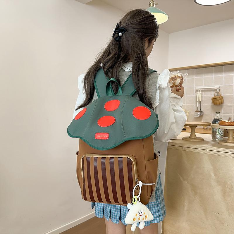 Backpack Women's Colorblock Student Schoolbag Campus Backpack