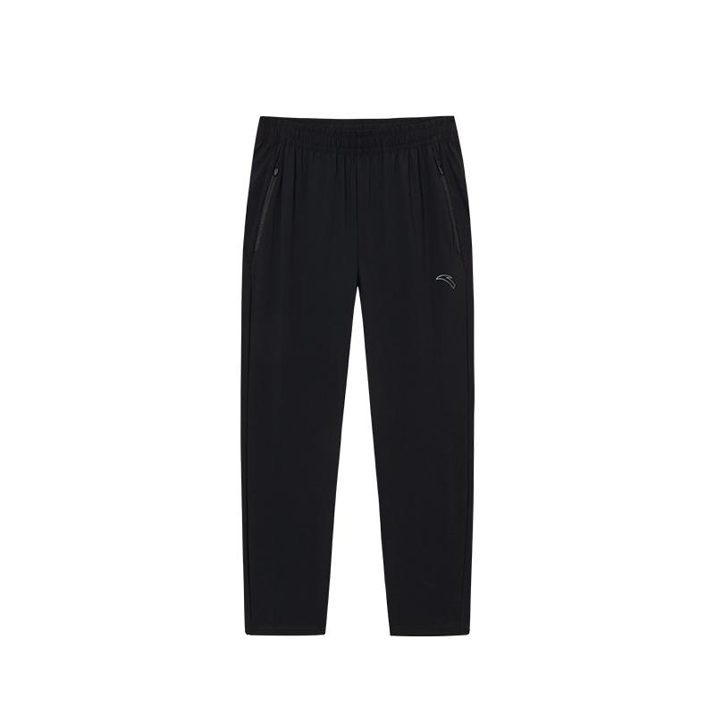 

Anta Solid Color Mid Waist Drawstring Breathable Versatile Straight Leg Casual Pants Men bottoms 152535301-1 XL