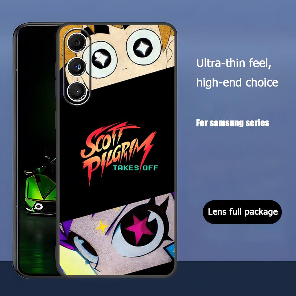 Anime Scott Pilgrim Takes Off Phone Case For Samsung Galaxy S26 S25 S24 S23 S22 S21 Plus Ultra Note20 Soft Black