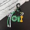with D-shaped Buckle Fitness Series Pendant Colorful Simulation Dumbbells Keyring  Friends