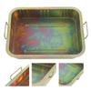 Galvanized Oil Drip Tray Pan Professional Metal Drain Container   Auto Repair Tool for Vehicle