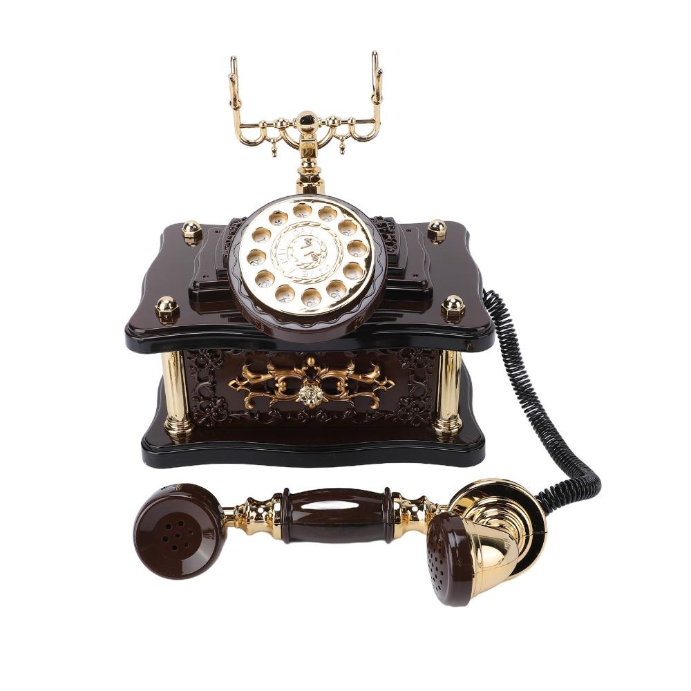 Old Fashioned Style Telephone Music Box ABS Retro Telephone Decor Home Decoration