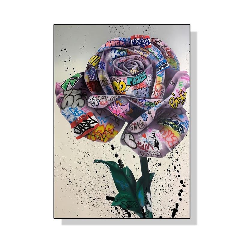 Street Graffiti Gesten Poster Leinwand Malerei Abstrakt Pop Wandgemälde für Wohnzimmer Schlafzimmer Dekoration Haus cuadros