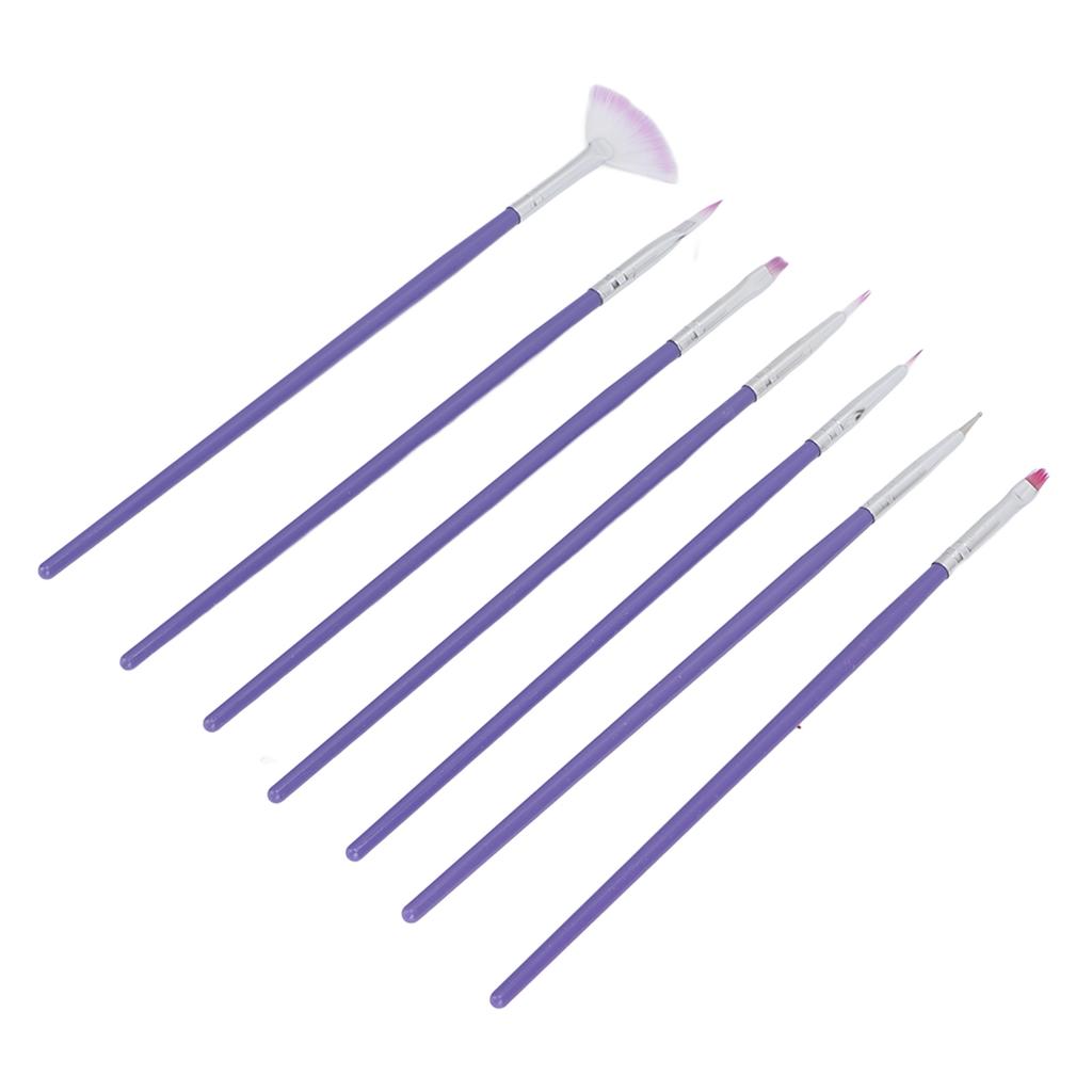 7pcs Nail Art Brushes Set Mutifunctional Nail Painting Brush Manicure Nail Art Brush