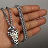 Viking Vintage Spear Compass Necklace Viking Rune Men Amulet Pathfinder Vegvisir Stainless Steel Pendant Necklace Jewelry Gift