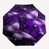 1pc Butterfly Night umbrella with 8 iron ribs and a plastic handle, automatic opening and closing, portable and foldable1103