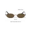 Miu Miu Solid Lens Oval Sunglasses Unisex sunglasses Gold SMUA54_E26C_FE09Z_C_051