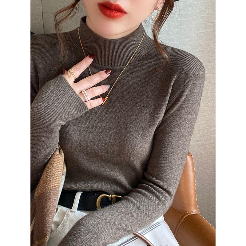 Klasický dámský pletený svetr s kulatým výstřihem - Podzimní/Zimní styl Ulzzang