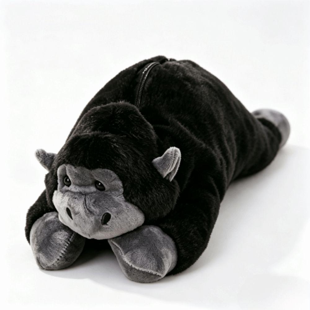 Gorilla Plush Pen Bag Large Capacity Plush Pencil Case Plush Pen Case School Season