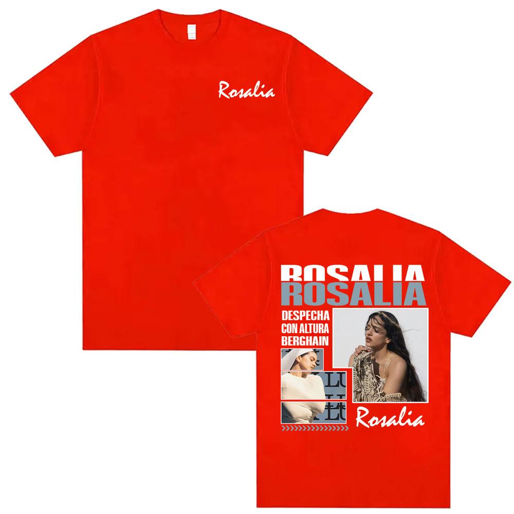 

Singer Rosalia LUX New Album Tour Merch Tshirts Men Women Clothing Fashion Summer T Shirt High Quality Casual ONeck Tshirt M