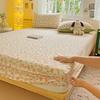 2025 New Ultra-soft Washed Cotton Printed Single-bed Hat Skin-friendly and Fresh Bedspread Come with Elastic Mattress Covers