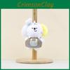 Adorable Plush Dog Keychain Charm Soft Stuffed Toy Perfect For Bag Accessories
