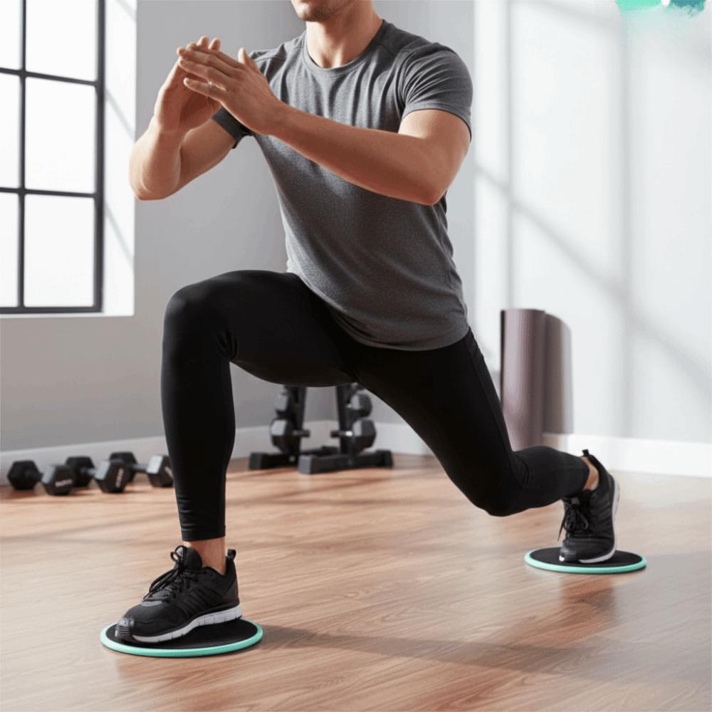 2pcs Full-Body Workout Yoga Sliding Discs Solid Color Workout Equipment  Household Pilates