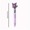 36Pcs HelloKitty Sanrio Cartoon Happy Family Acrylic Patch Press ST Head Quick Dry Neutral Pen Girl High Appearance Signing Pen 0.5mm Black, My Melody