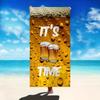 Bier Muster Mikrofaser Strandtuch Weich Hautfreundlich Bequem Saugfähig Schnelltrocknend Strand Essentials Reise Dekorative Handtuch