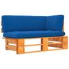 Day and Night - Day and Night Corner Sofa Pallets Garden Pine Wood Impregnated Honey Brown