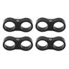 4PCS 12AN Fuel Line Mounting Clamp Hose Separator Aluminum Alloy Fitting Adapter Clamps Fit for 3 4 Oil Line Brake Line