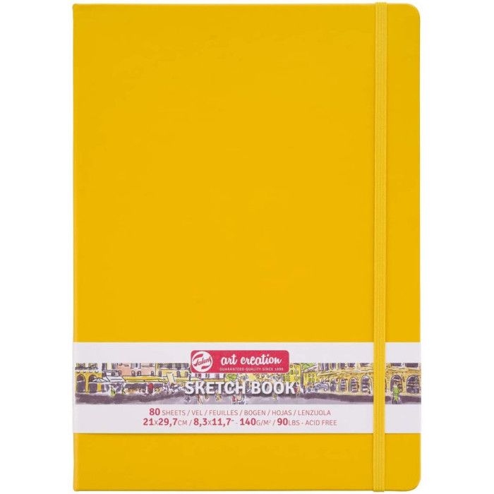 Carnet Croquis A4 jaune 80 Feuilles 140G Royal Talens