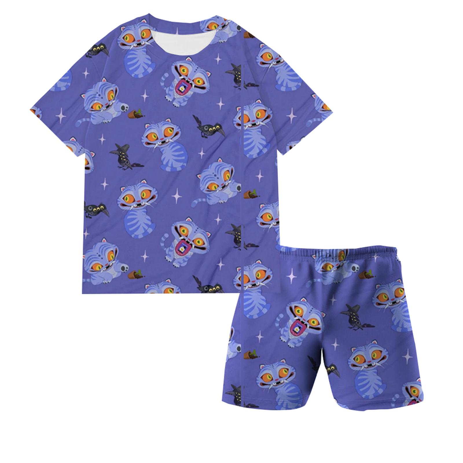 

Детский повседневный пижамный комплект с милым принтом 130