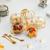 Transparent Dustproof Snack Tray with Lid for Living Room Coffee Table