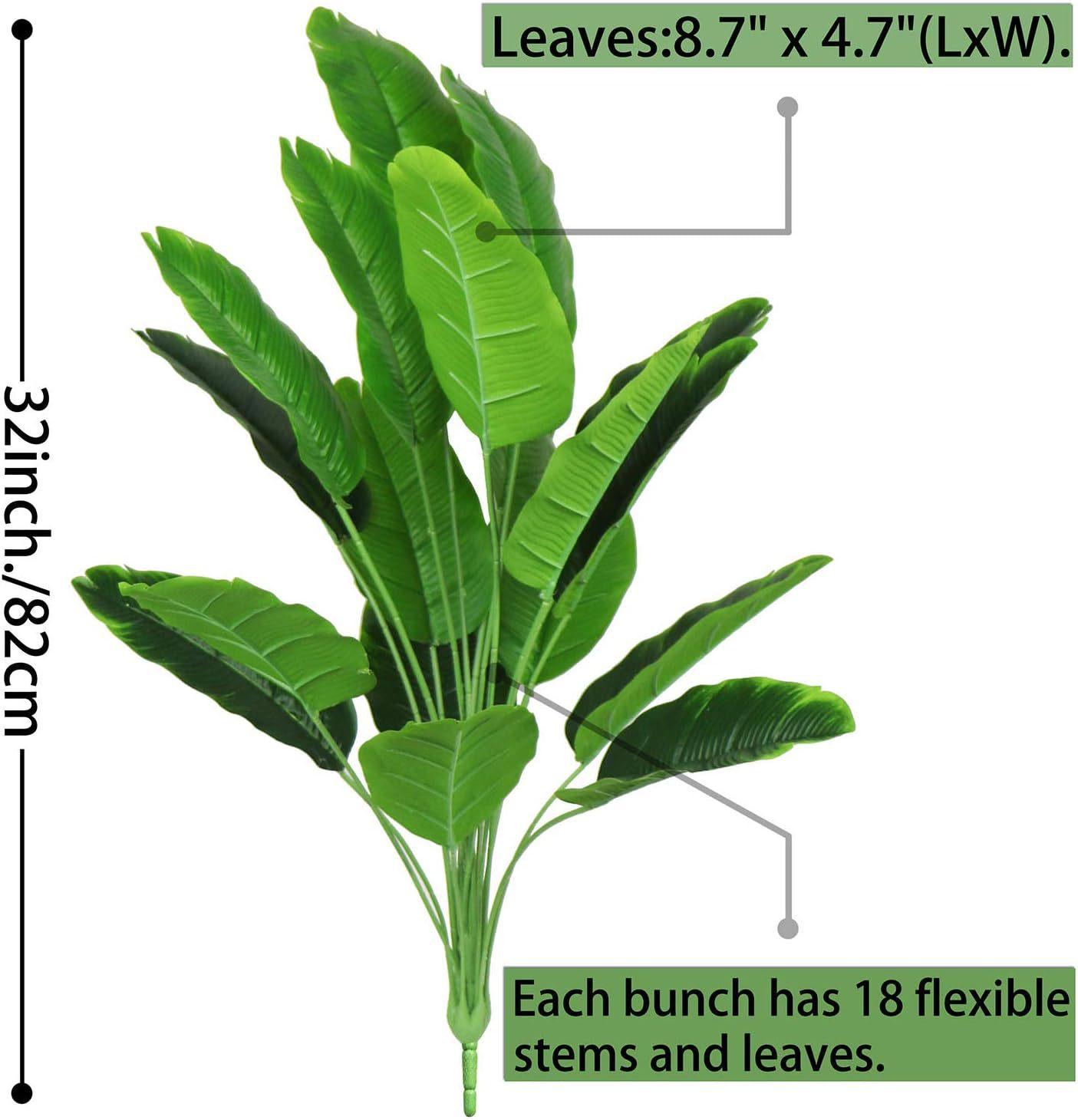 

Моделирование зеленых растений 18 головок банановых листьев садовый ландшафтный декор Райская птица над пленкой Листья Стена растений Путешественник Банан